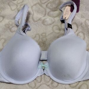 Victoria's Secret Blue T-Shirt Bra with Underwire Support